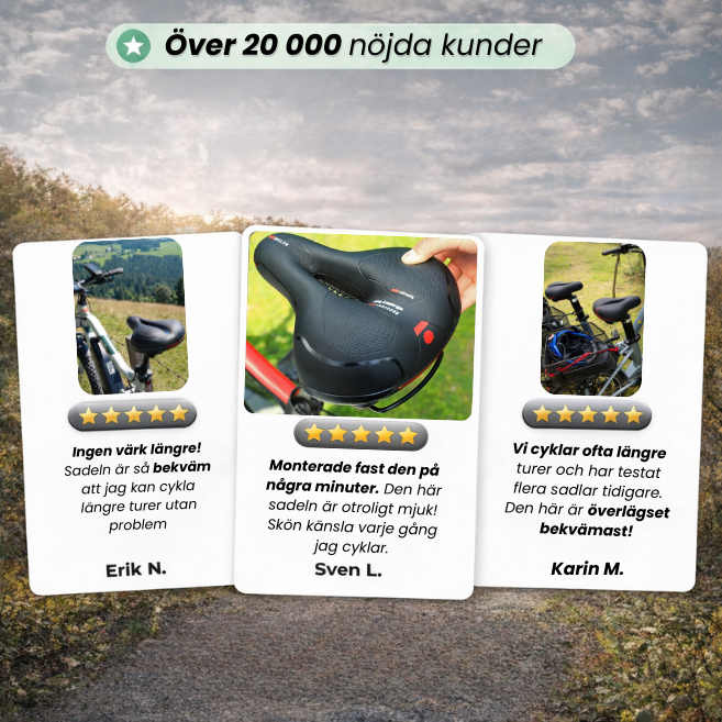 Komfort på varje cykeltur – utan sadelsmärta